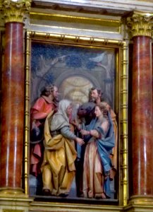 Zegama - Iglesia de San Martín de Tours, interiores, retablo mayor 05