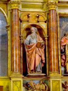 Zegama - Iglesia de San Martín de Tours, interiores, retablo mayor 07