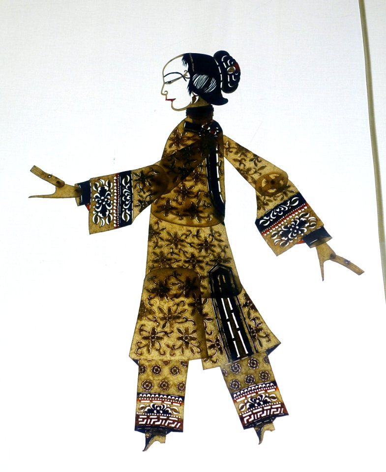 Zhao Kuangyin Escorted Jingniang, China, Qing dynasty, 1644-1911 AD, cowhide - Sichuan Provincial Museum - Chengdu, China - DSC04574