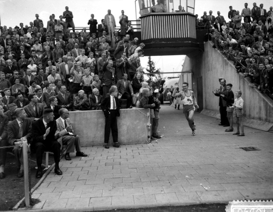 Zevende Internationale Marathonloop te Enschede, P Bleeker , Nederlands Kampioe, Bestanddeelnr 910-5965