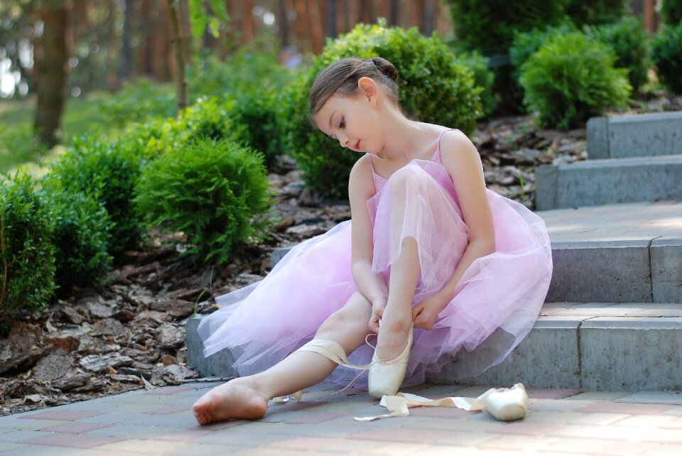 Dancer pointe shoes dance