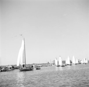 Zeilboten op het Pikmeer bij Grouw, Bestanddeelnr 191-0673