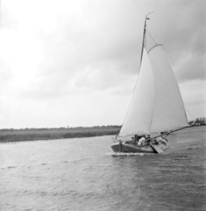 Zeilboten op het Pikmeer bij Grouw, Bestanddeelnr 191-0676 photo