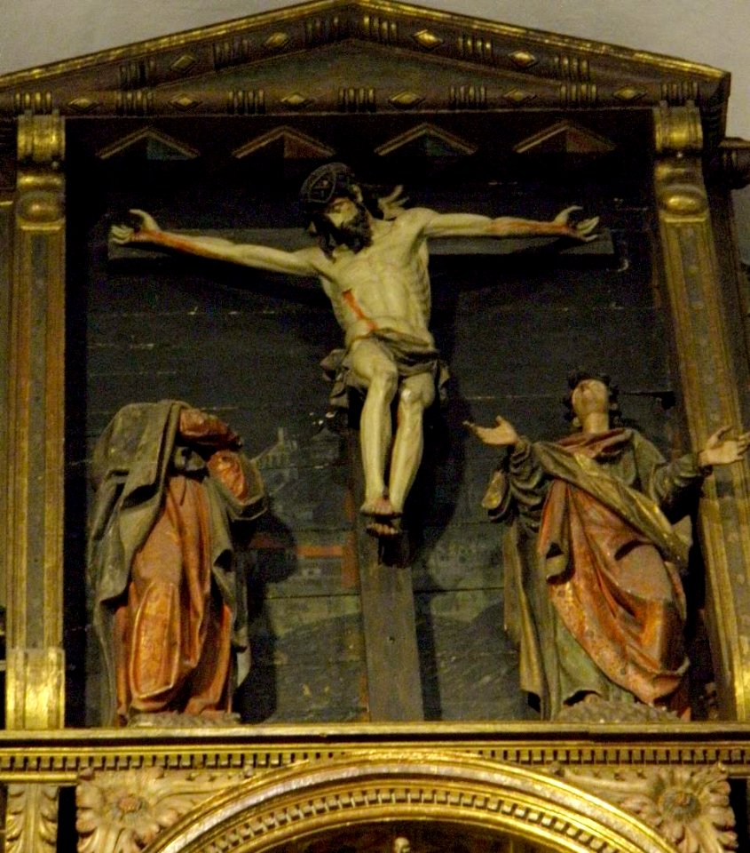 Zarauz - Iglesia de Santa María la Real, interiores, retablo mayor 03