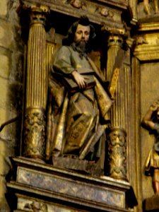 Zarauz - Iglesia de Santa María la Real, interiores, retablo mayor 09