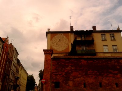 Zegar słoneczny przy ul Łaziennej 2