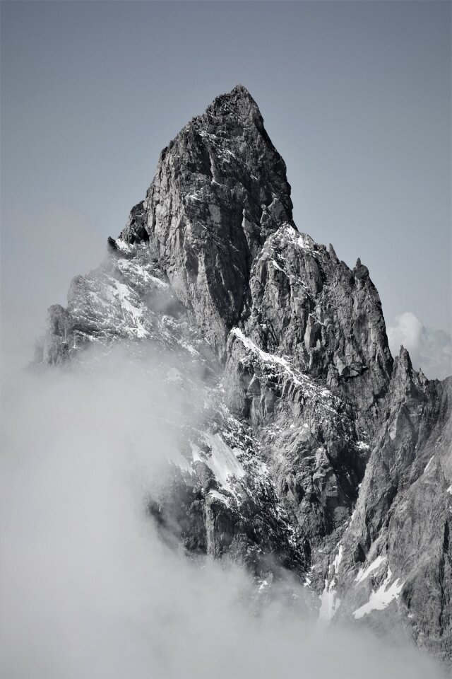 Mountain landscape clouds