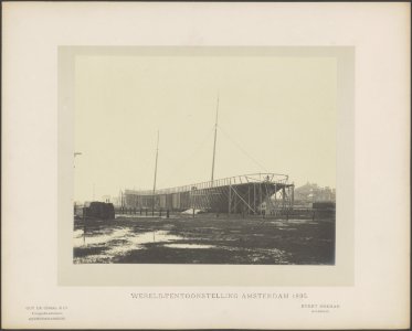 Zeeschip in aanbouw. Architect Evert Breman, Bestanddeelnr 58