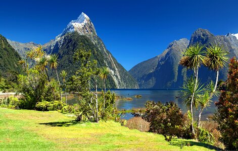 Fjord south island fiordland national park photo