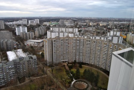 Wohnhochhaus Ideal Blick ringförmiges hochhaus