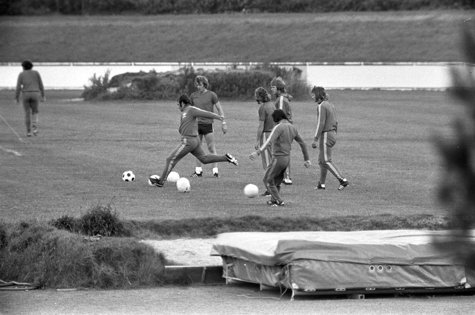 WK voetbal 1974, Nederlands elftal in Hiltrup training, Bestanddeelnr 927-3062