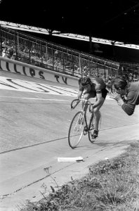 WK Wielrennen, series achtervolging amateurs. Gert Bongers in aktie, Bestanddeelnr 920-6321