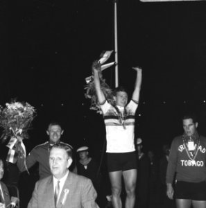 WK Wielrennen te Amsterdam. De Deen Friedborg op podium, Bestanddeelnr 920-6271