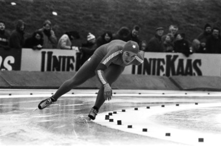WK Sprint schaatsen in Alkmaar. Petruseva in aktie, Bestanddeelnr 931-9579