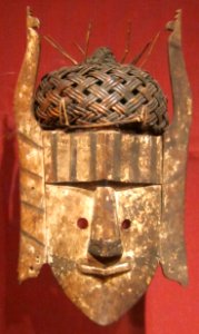 WLA haa Anthropomorphic Mask with Basketry Cap Borneo