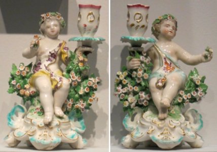 WLA haa Pair of Toilet Figure Candlesticks