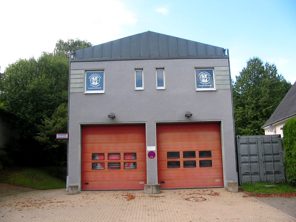 Witten Feuerwache Schnee