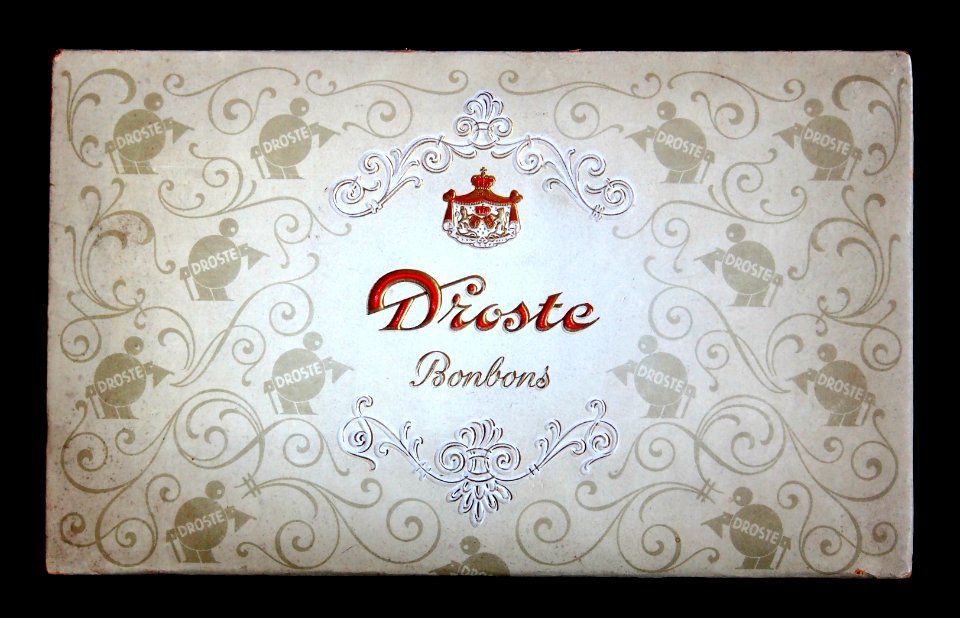 Witte kartonnen Droste Bonbons doos, foto1