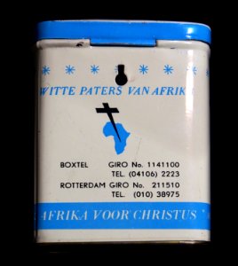 Witte Paters, Afrika voor Christus collecte busje, foto3