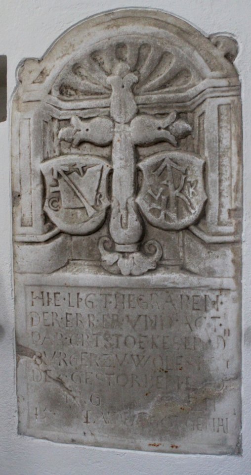 Wolfsberg - Pfarrkirche - Siebenschmerzenkapelle - Grabplatte