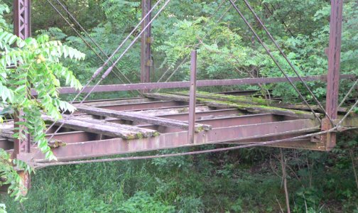 Wolf Creek bridge (Otoe Co) deck 1