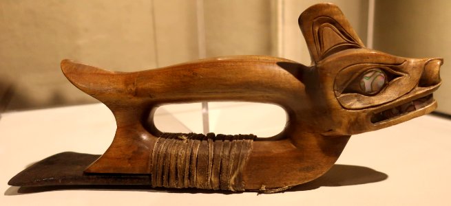 Wolf adz tool, maker unknown, British Columbia