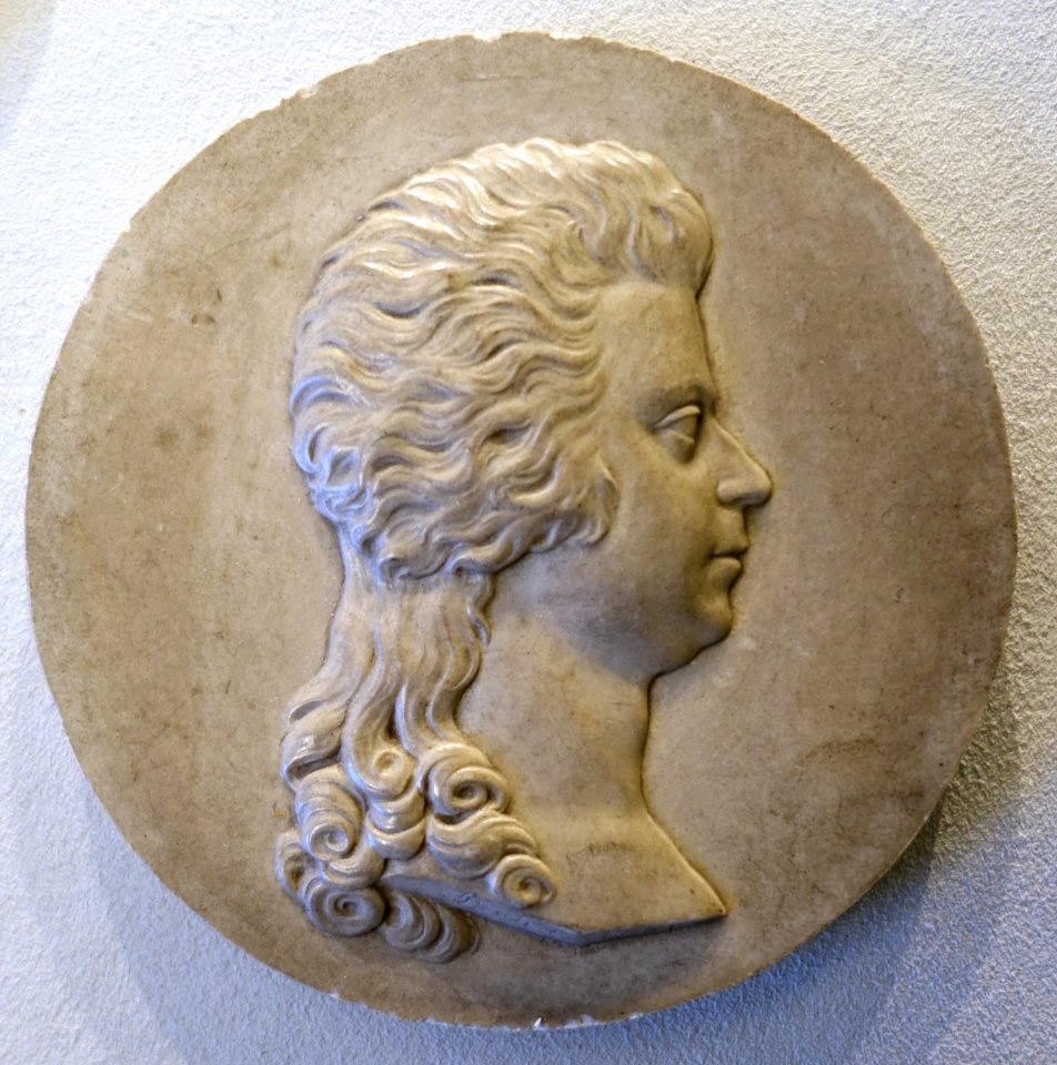 Wolfgang Amadeus Mozart by Leonhard Posch, plaster, 1788 - Bode-Museum - DSC02821