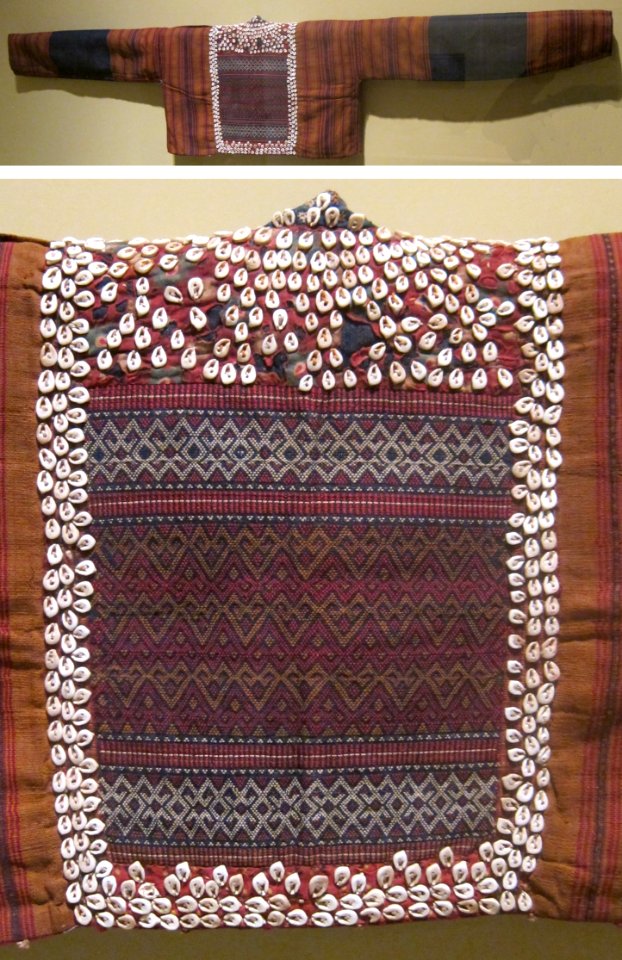 Woman's jacket from Sumatra, Indonesia, late 19th century, cotton, mirrorwork and shells, HAA
