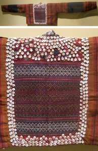 Woman's jacket from Sumatra, Indonesia, late 19th century, cotton, mirrorwork and shells, HAA