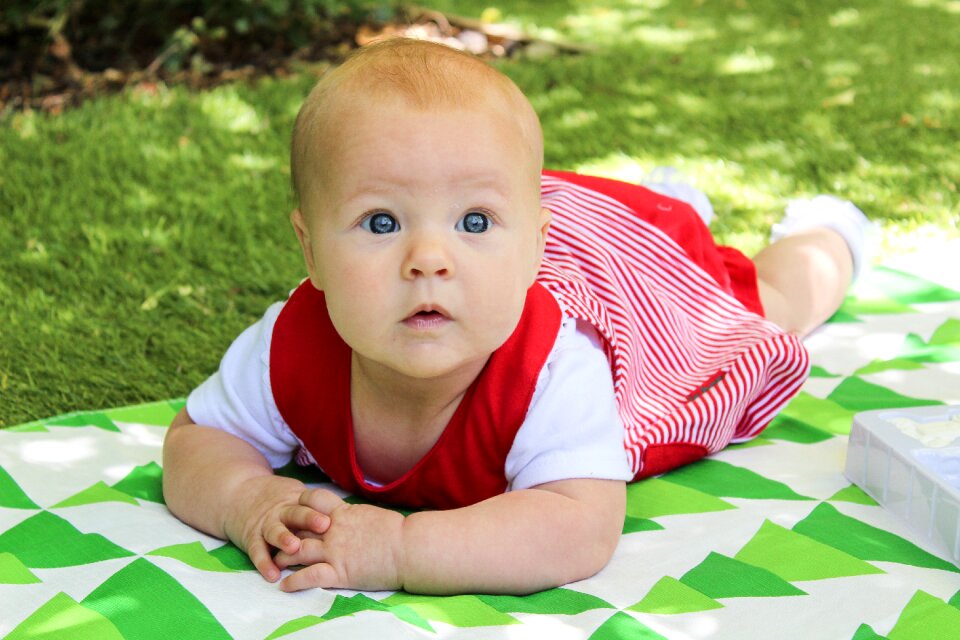 Grass baby girl