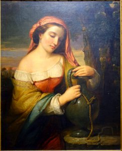 Woman at the Well, by Daniel Huntington, 1843, oil on canvas - Portland Art Museum - Portland, Oregon - DSC08894