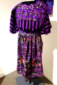 Woman's Traditional Dress, Kaqchikel Maya, Chimaltenango, c. 2013, cotton and synthetic - Textile Museum of Canada - DSC01439