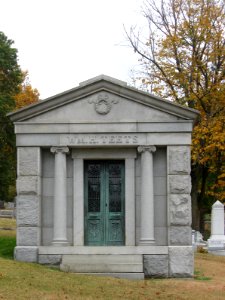 Wm. H. Teets mausoleum, Union Dale Cemetery, 2020-10-24, 02
