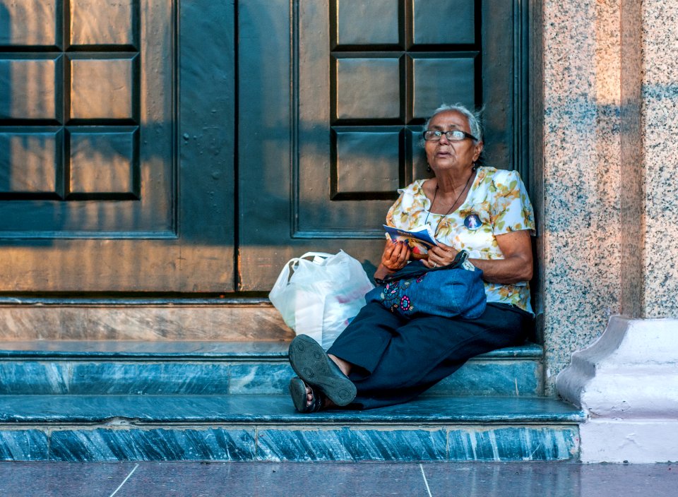 Woman in Chinita Basilica Door