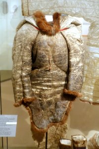 Woman's coat, Labrador Eskimo, 1928, caribou skin, dog skin, seal skin - Ethnological Museum, Berlin - DSC01055