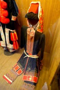 Woman's garment, Dao (Dao Do) - Vietnam Museum of Ethnology - Hanoi, Vietnam - DSC03008