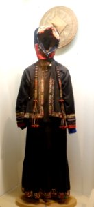 Woman's costume, Pu Peo, Ha Giang province - Vietnam National Museum of Fine Arts - Hanoi, Vietnam - DSC05144