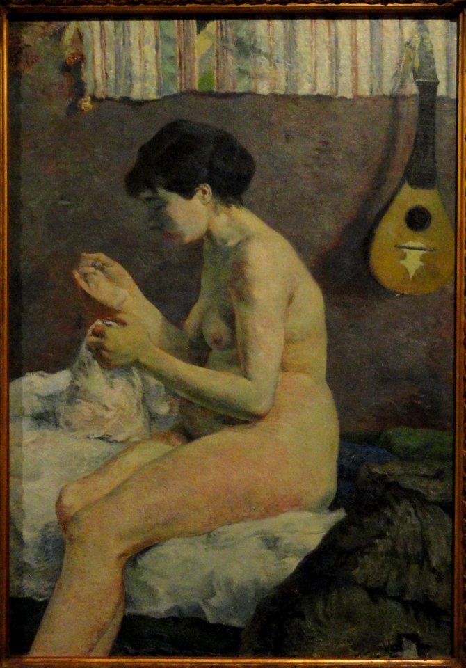 Woman Sewing by Paul Gauguin, 1880 - Ny Carlsberg Glyptotek - Copenhagen - DSC09443