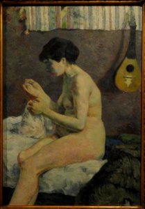 Woman Sewing by Paul Gauguin, 1880 - Ny Carlsberg Glyptotek - Copenhagen - DSC09443