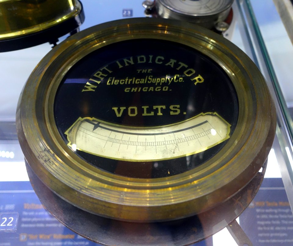 Wirt Voltmeter, Chicago, c. 1890 - Museum of Science and Industry (Chicago) - DSC06556