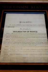 Wisconsin State Constitution - Wisconsin State Capitol - DSC03123