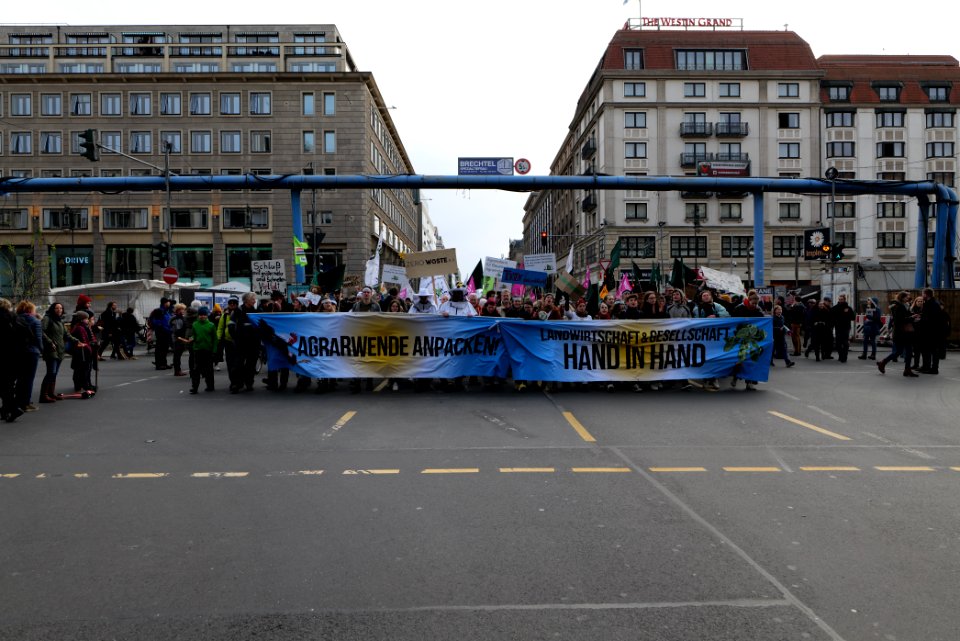 Wir haben es satt demonstration Berlin 2020 front 60