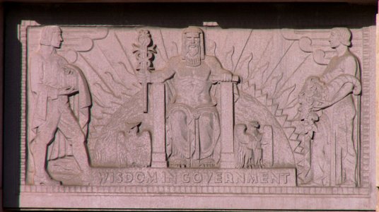 Wisdom in Government Relief, Mt Lebanon Municipal Building, 2020-01-13