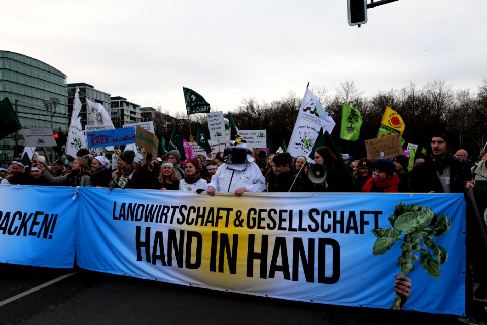 Wir haben es satt demonstration Berlin 2020 front 29
