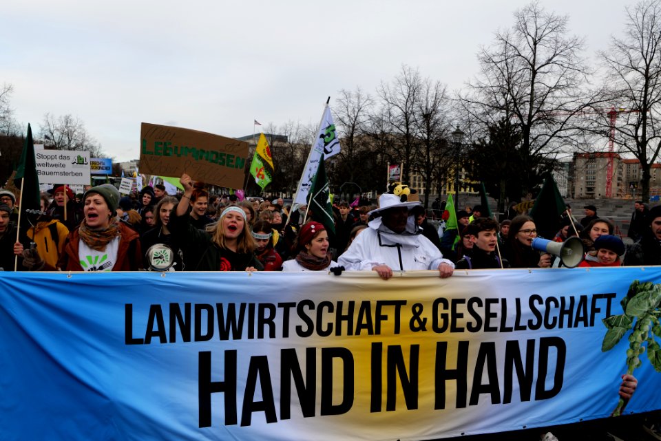 Wir haben es satt demonstration Berlin 2020 front 27