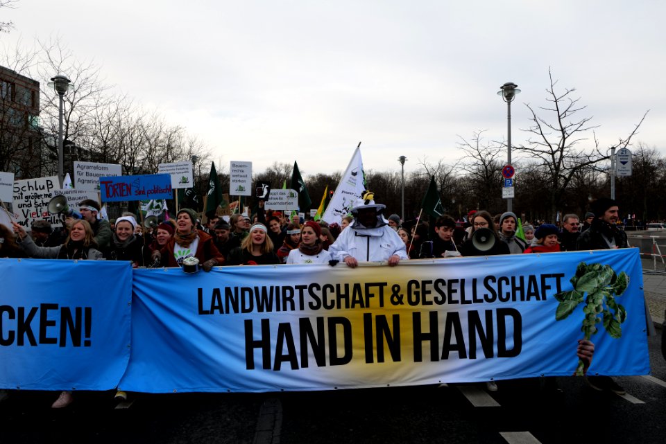 Wir haben es satt demonstration Berlin 2020 front 32
