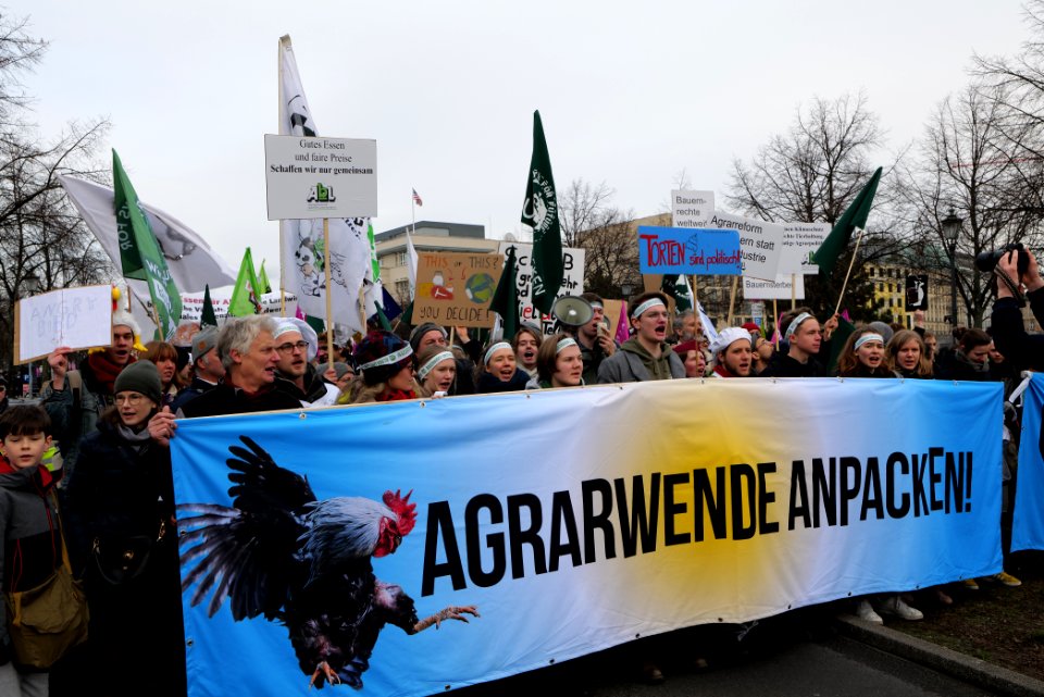 Wir haben es satt demonstration Berlin 2020 front 21