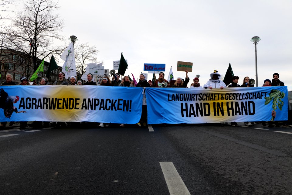 Wir haben es satt demonstration Berlin 2020 front 34