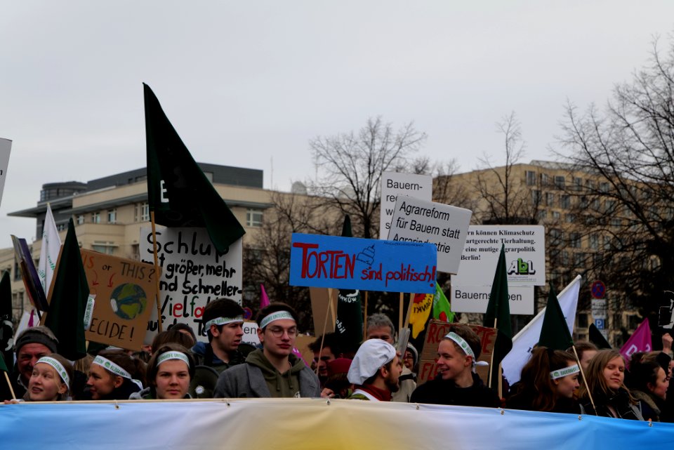 Wir haben es satt demonstration Berlin 2020 front 20