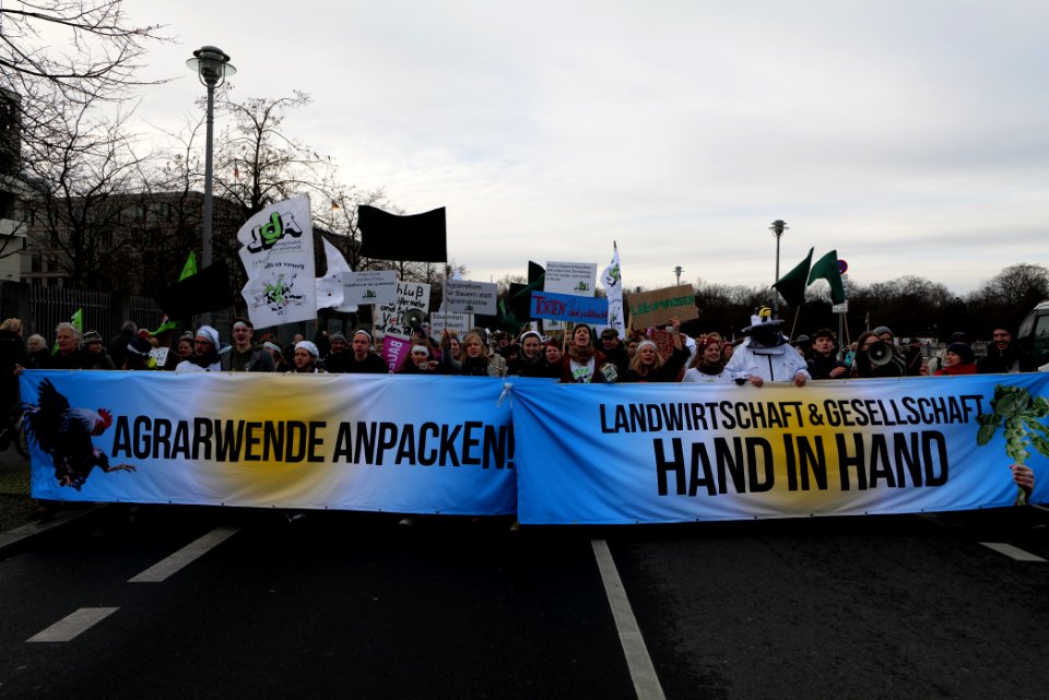 Wir haben es satt demonstration Berlin 2020 front 35